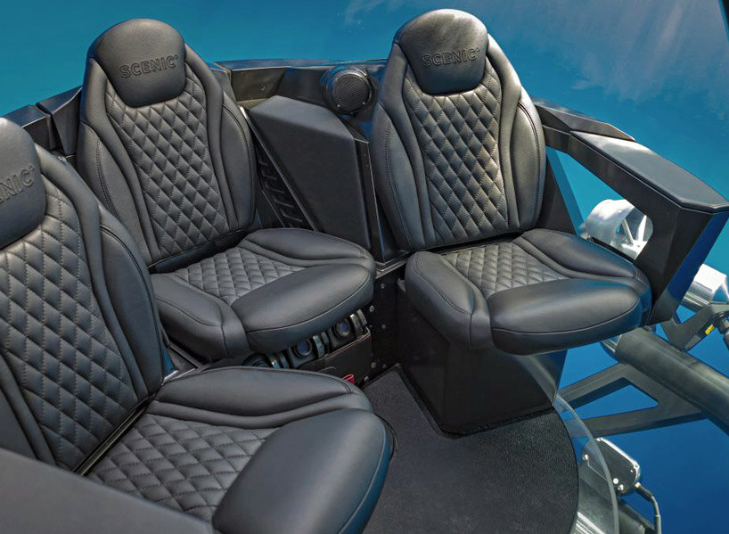 u-boat worx nexus submarine seats 9 people and travels up to 200 meters deep into the sea