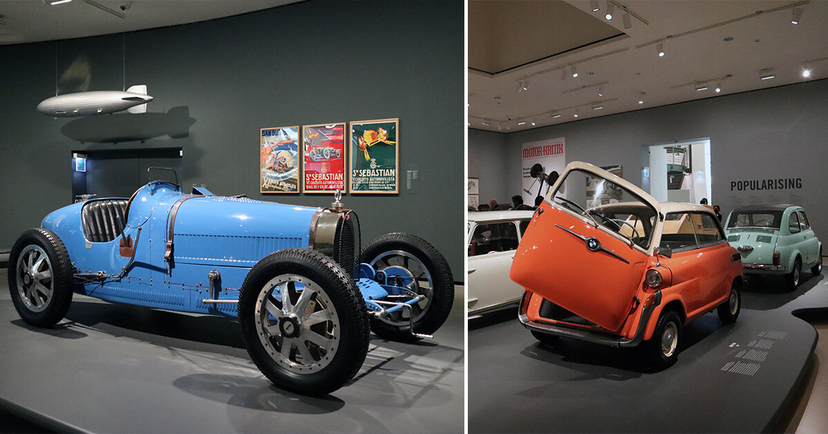 norman foster explores the parallel worlds of automobile art & architecture