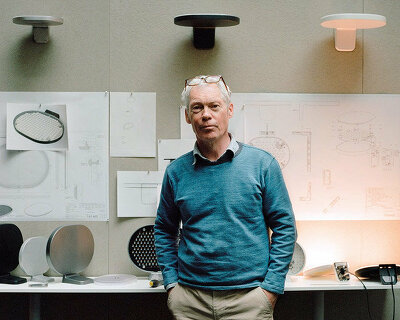 jasper morrison creates symmetry, simplicity, and functionality with flos for oplight