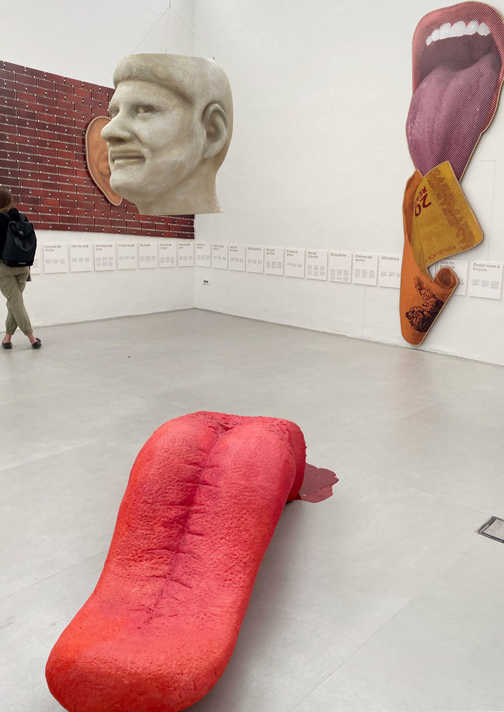 brazil pavilion translates idioms referring to the human body into playful installation in venice art biennale 2022