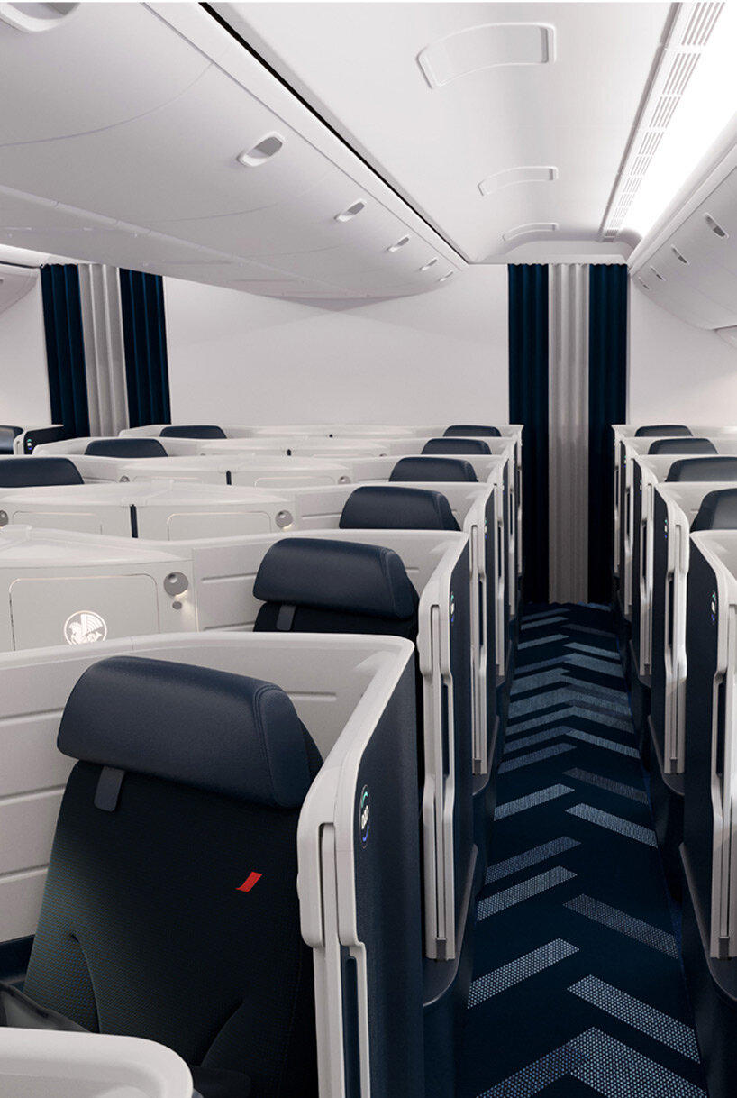 air france unveils new business seats with enveloping curves and sliding doors - 1