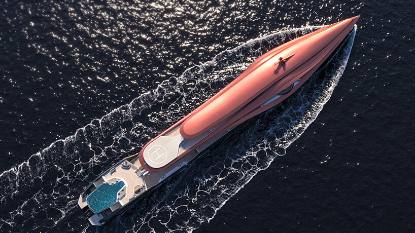 the ZION superyacht concept by bhushan powar design has a giant glass eye - 3