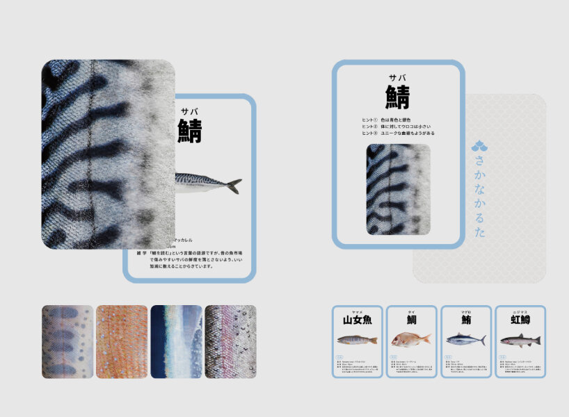 these playing cards replicate the skin of fish