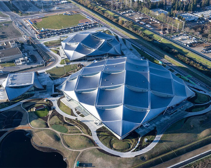 new google campus by BIG and heatherwick studio opens its doors in silicon valley