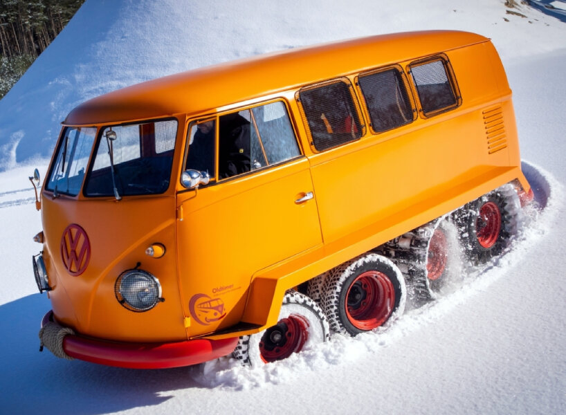 volkswagen restores quad-axle, all-terrain ‘half-track fox’