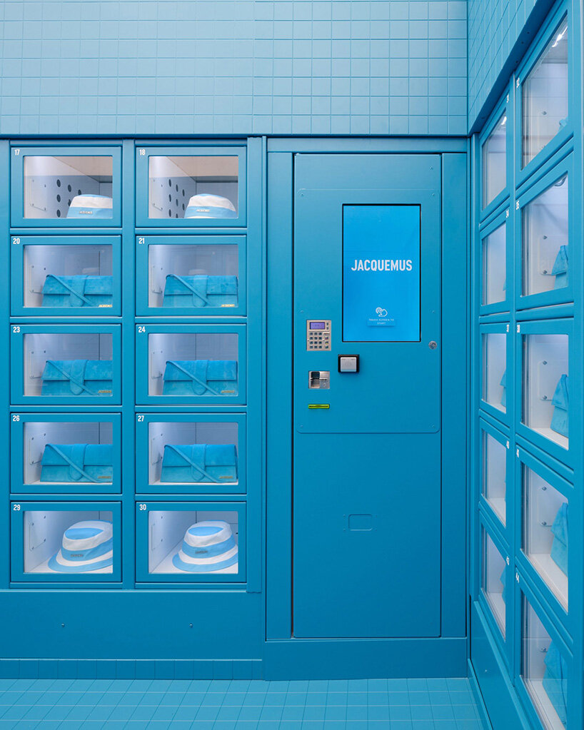 jacquemus creates a surreal blue version of his bathroom in selfridges london - 5