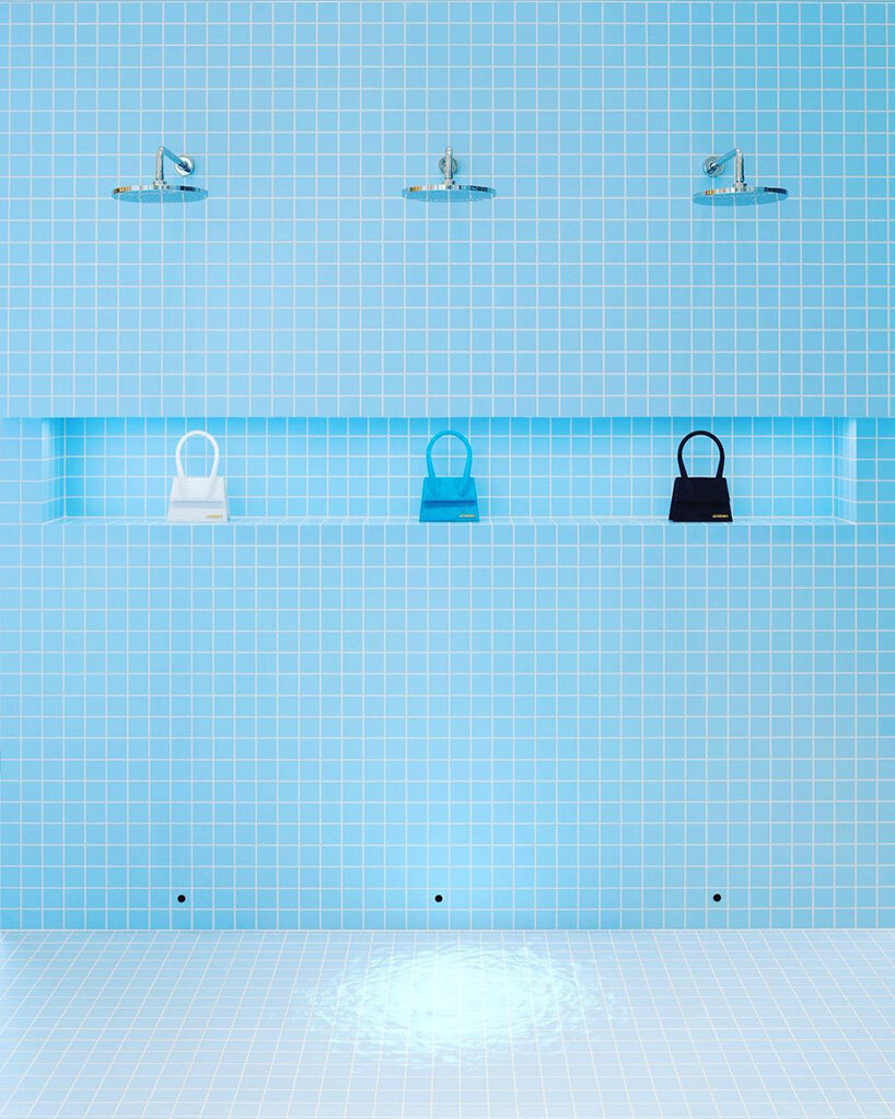 jacquemus creates a surreal blue version of his bathroom in selfridges london - 6