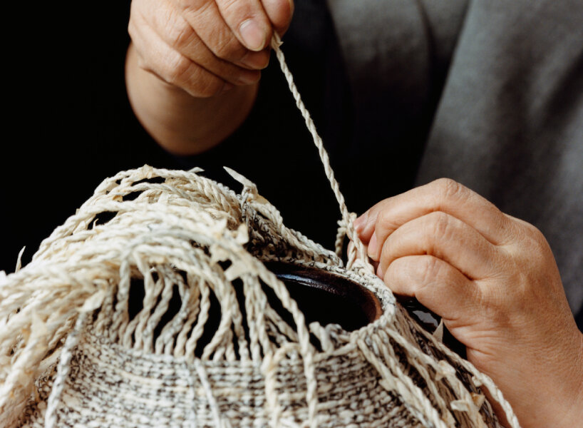 LOEWE explores leather, straw, and paper-weaving traditions for milan design week 2022