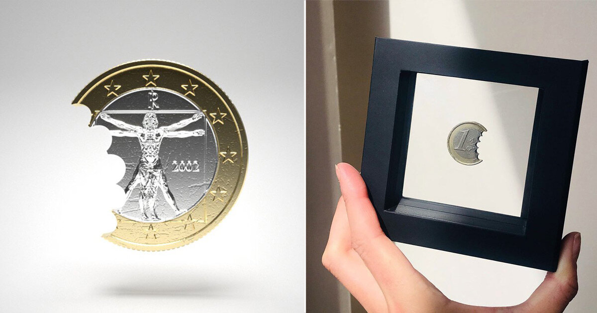 lucie davis takes bites out of spinning euro coins in latest NFT collection - Vimarsana News