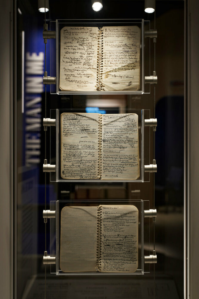 three rare manuscripts from his 'blood on the tracks' album creative process