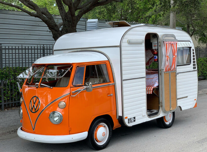 This Volkswagen Camper Bus Is Now a Camping Trailer