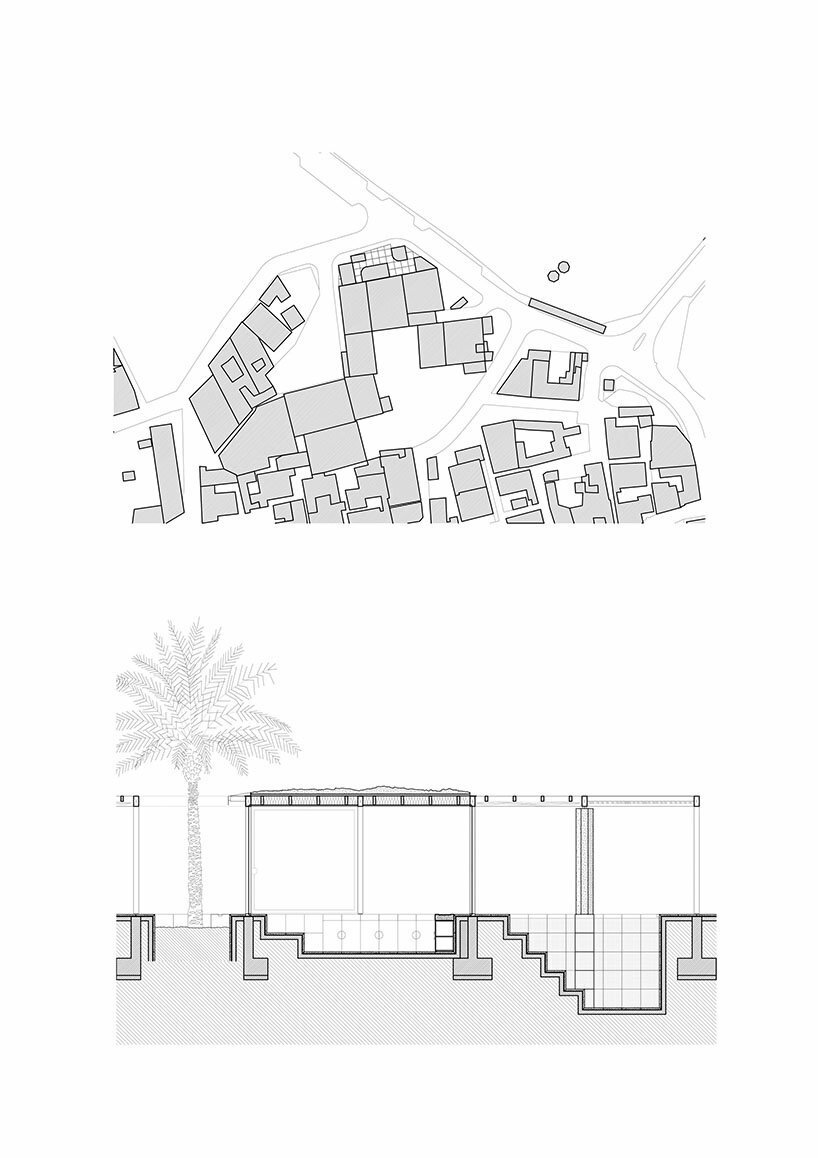 site plan and section