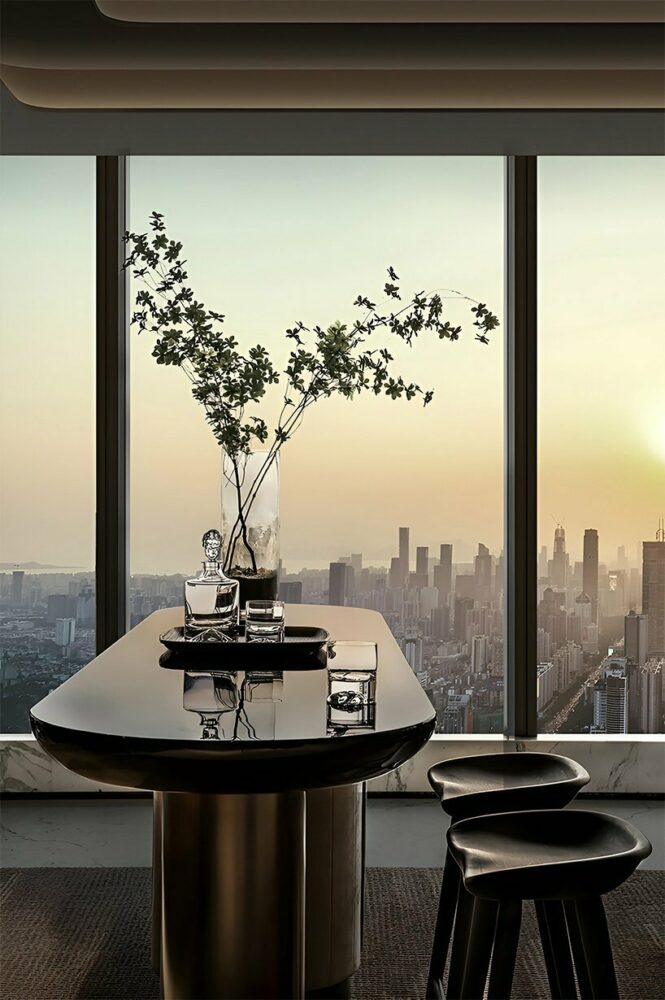 CCD’s luxury apartment in beijing is inspired by the aesthetics of bottega veneta