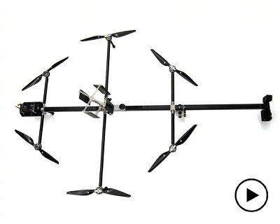 drone ‘astria’ has a rotating motor to keep it steady for inspection climbing