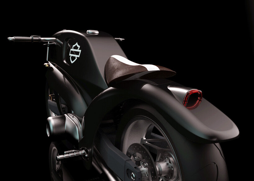harley davidson street fighter concept merges streamlined car & sports bike proportions