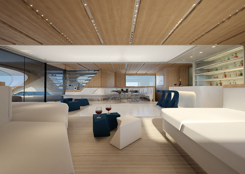 zaha hadid architects designs electric ‘oneiric’ catamaran for italian yacht builder rossinavi