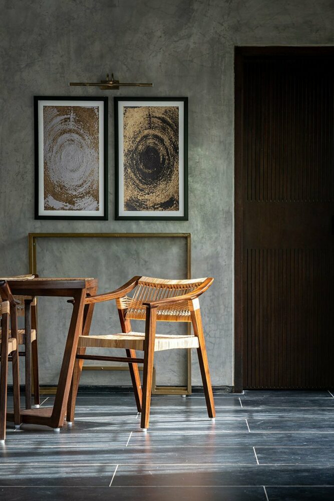 the wood used in window frames and doors are locally sourced variant known for its strength and durability