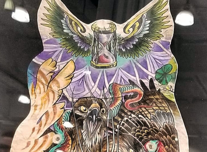 this company extracts dead people’s tattoos and preserves them into framed artworks