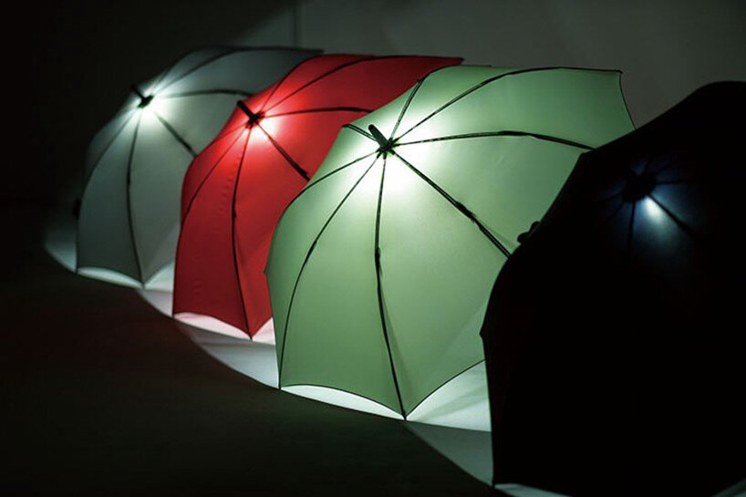 umbrella lantern with built-in LED lights keeps you safe on your rainy late  night walks