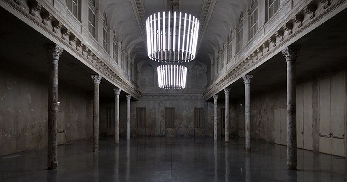 bernhard kammel's contemporary chandeliers illuminate historical spaces