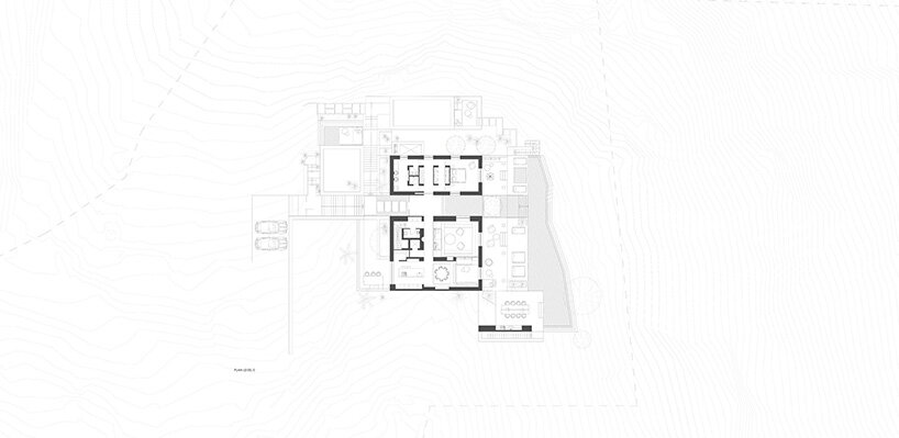 block722’s ‘hill house’ is a cluster of stone volumes among the wild landscape of crete