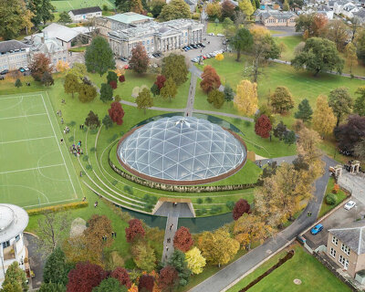 scotland’s first 'living building' will feature a lightweight geodesic dome