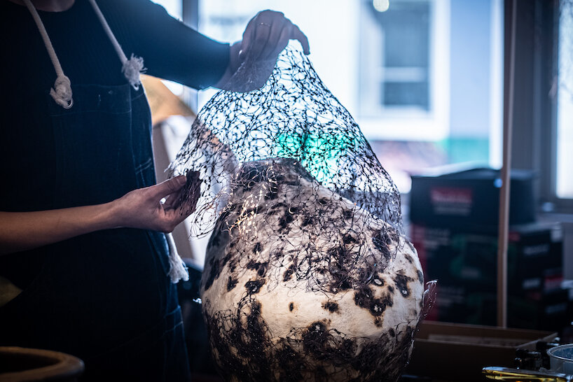 we+ explores urban mining through copper wire collection titled ‘haze’