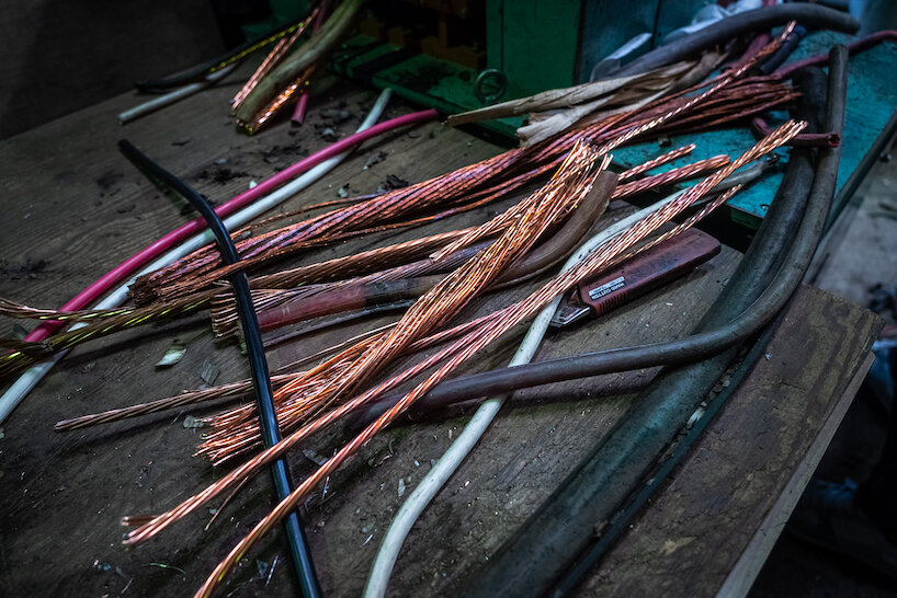 we+ explores urban mining through copper wire collection titled ‘haze’