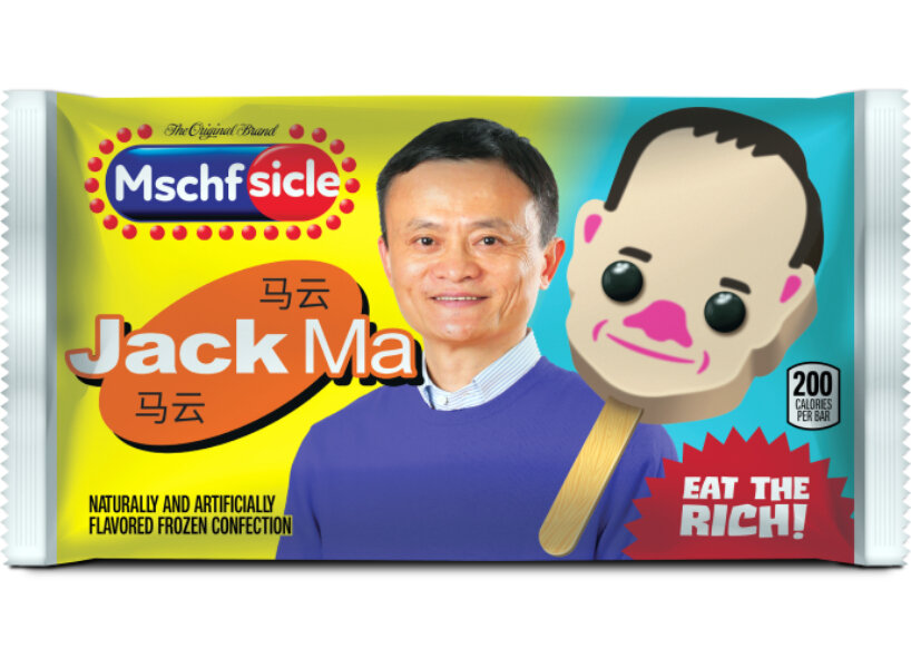eat your millionaire: MSCHF popsicles designed as the world’s richest people