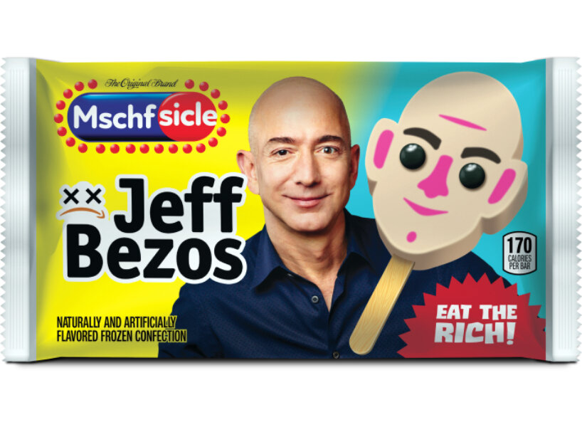 eat your millionaire: MSCHF popsicles designed as the world’s richest people