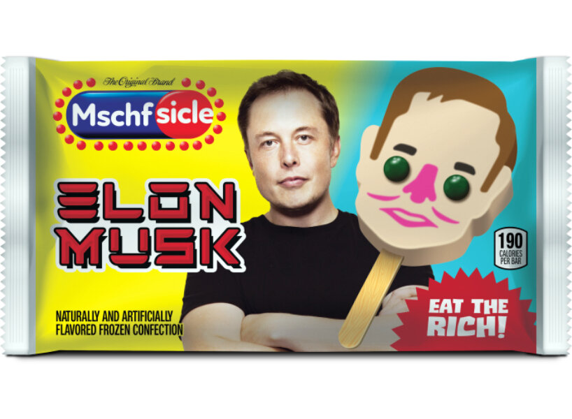 eat your millionaire: MSCHF popsicles designed as the world’s richest people