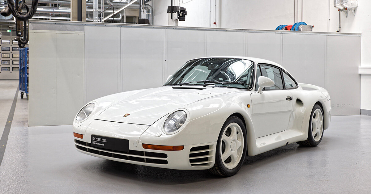 porsche completes factory restoration of nick heidfeld's rare 959
