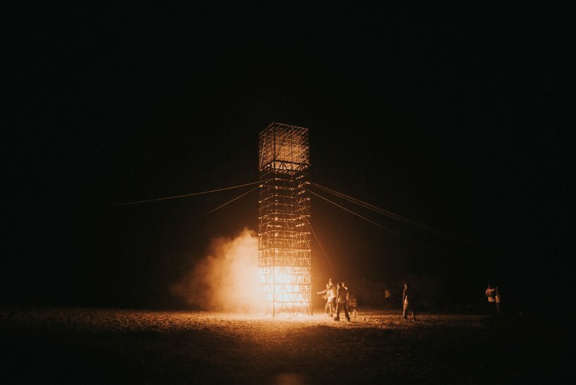 Firework sequence of MDF Pyrotechnic Installation by S-AR - Photo by Mónica Garrido