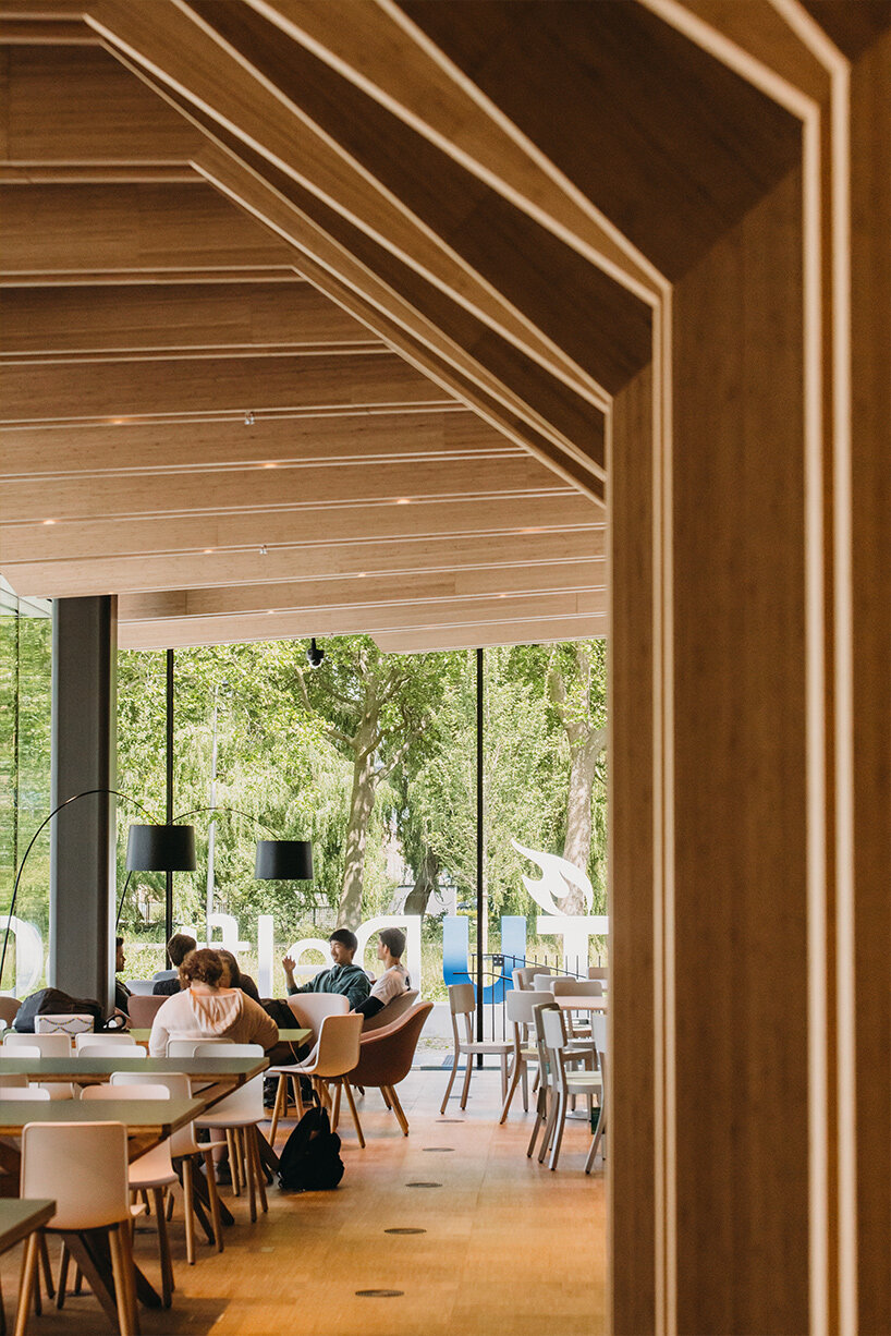 forming a visual connection to the wider campus and to surrounding nature