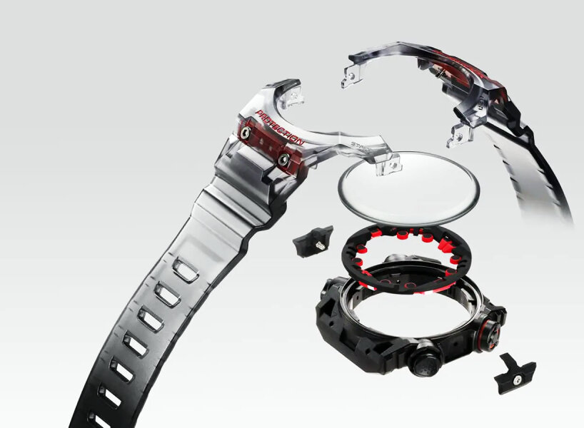 smartwatch casio G-SHOCK GA-B001 features built-in bluetooth & integrated bezels & band