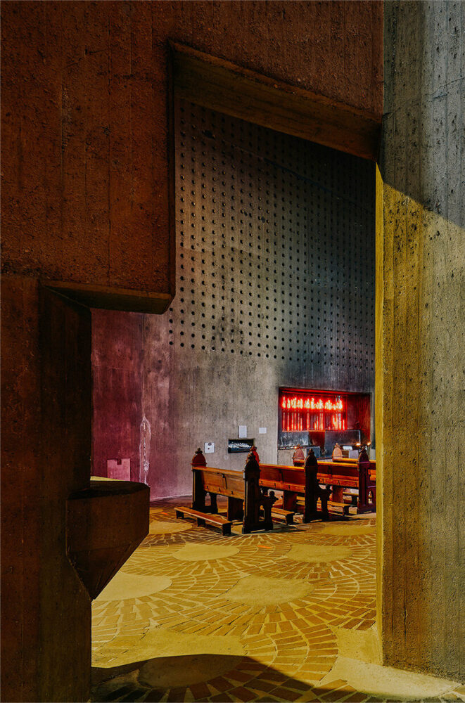 david altrath captures brutalist ‘mariendom’ church with crystal-like roof in neviges, germany