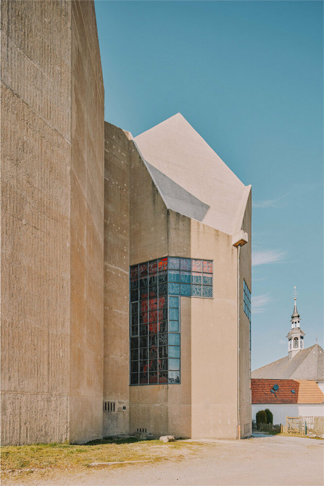 david altrath captures brutalist ‘mariendom’ church with crystal-like roof in neviges, germany