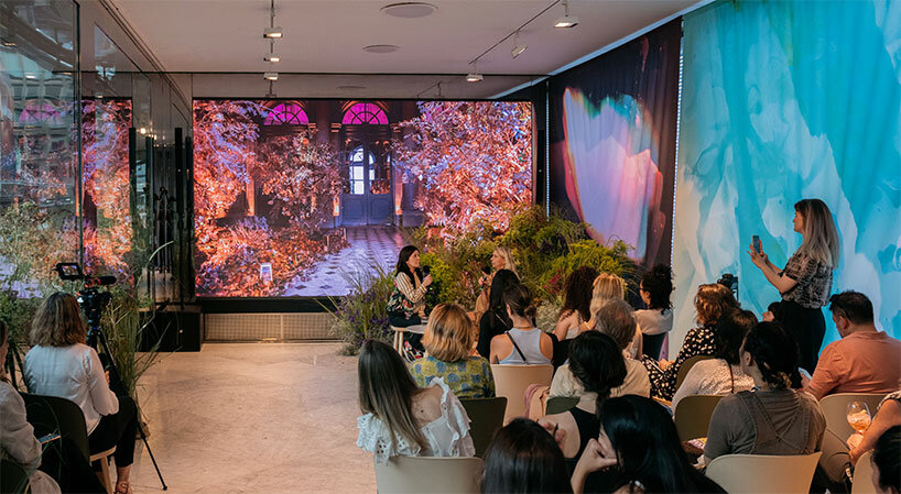 floral installation by ritz paris’ lady of flowers, anne vitchen, invades DAAily Bar