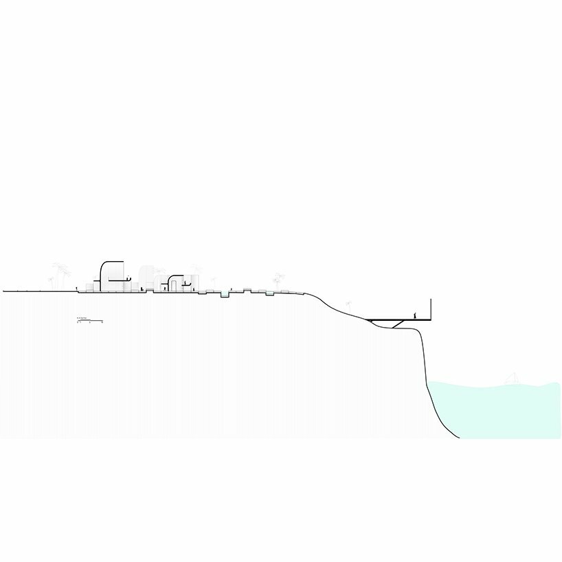 camouflaged kapar volumes emerge from arid irani landscape in ribbon-like chabahar resort by disc architects