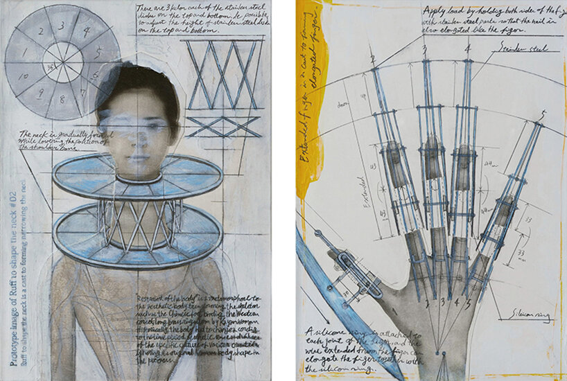 kumi kaguraoka explores beauty standards with her body-reconstructing devices