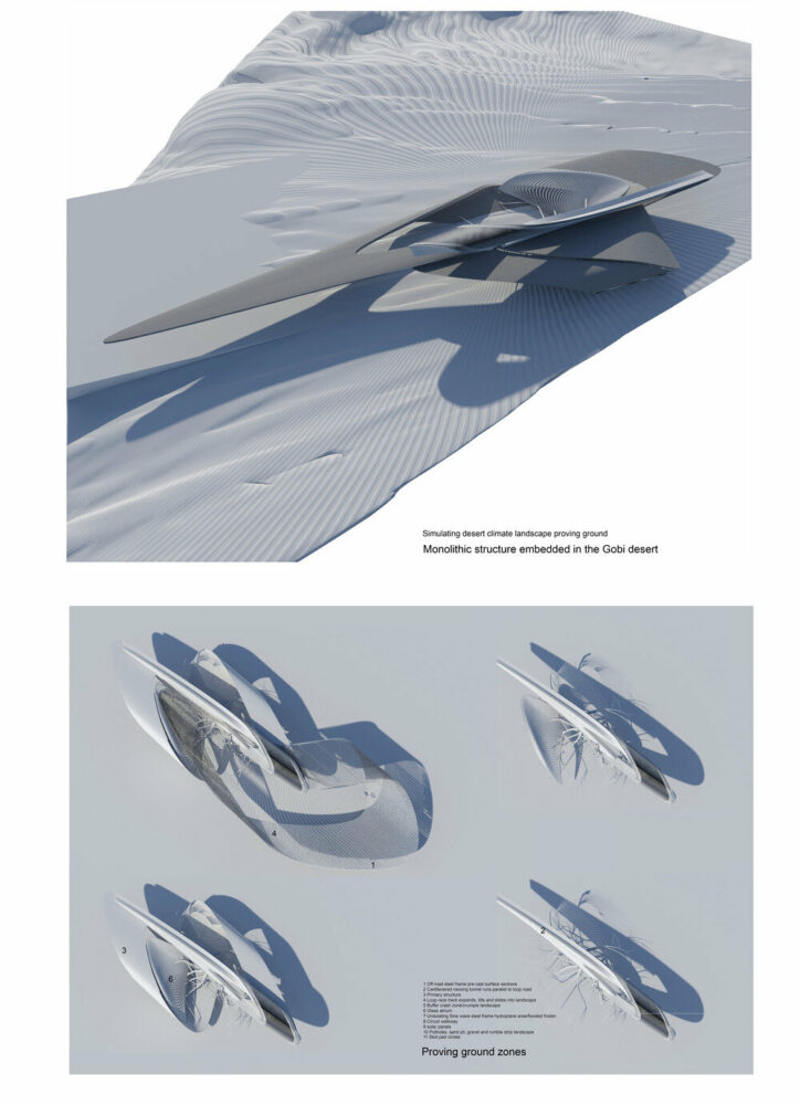 viewing tunnel and facility tracks