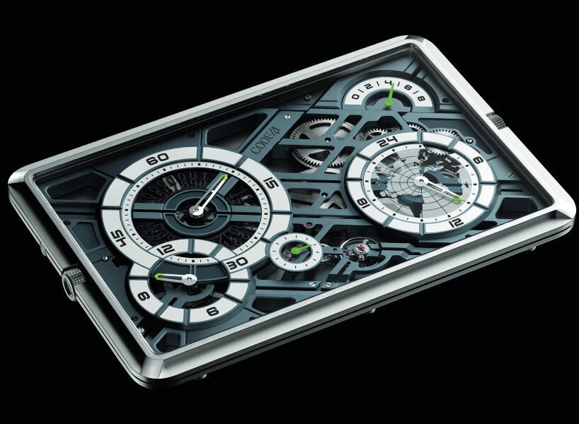 mechanical pocket watch ‘mecascape’ by CODE41