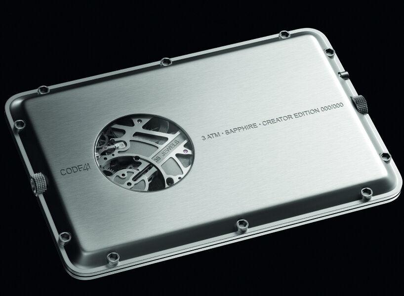 mechanical pocket watch ‘mecascape’ by CODE41