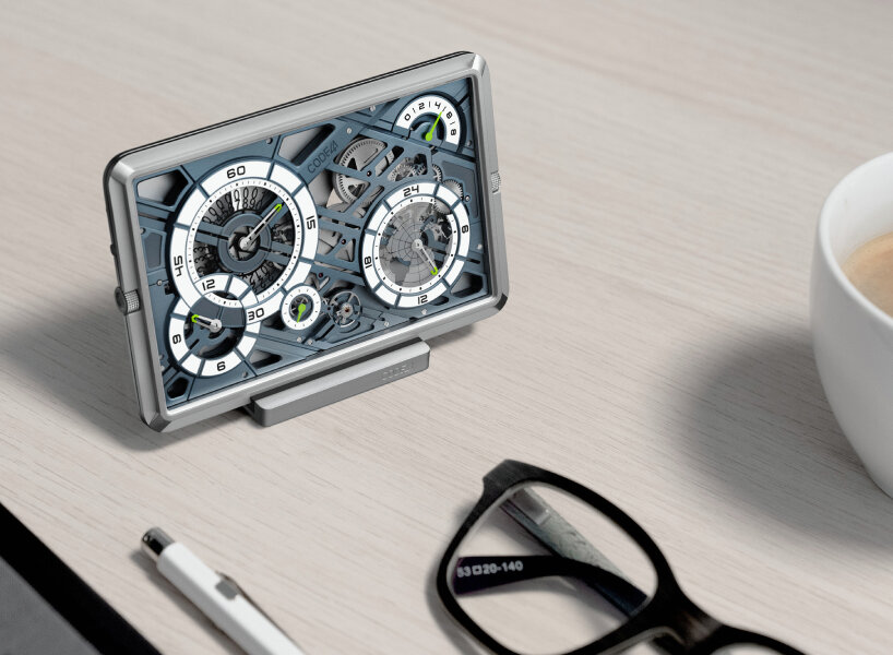 mechanical pocket watch ‘mecascape’ by CODE41