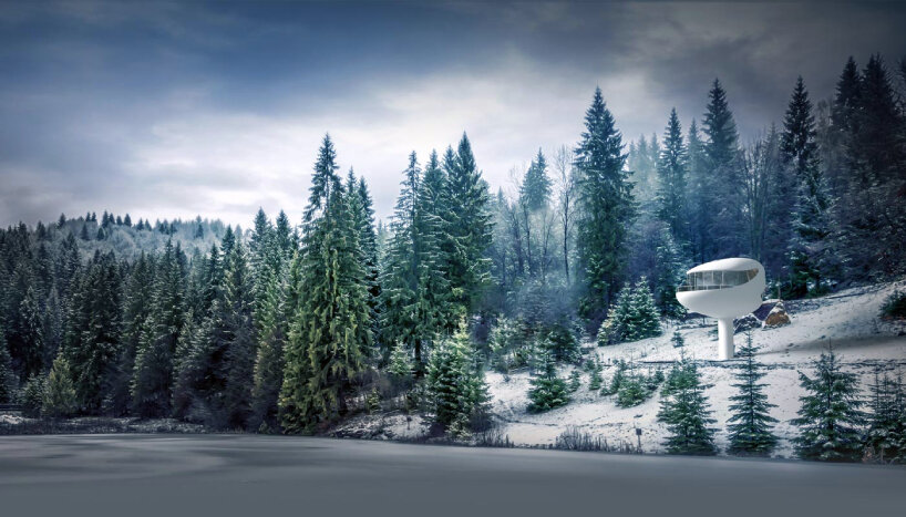 seashell floating pods offer deluxe residence in nature and on the sea