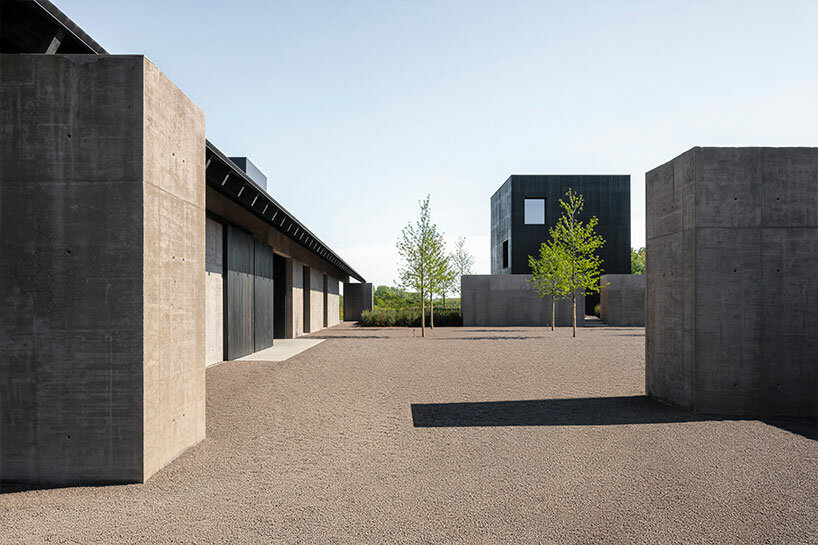 vincent van duysen's winery adds modern twist to traditional flemish farmhouse in belgium