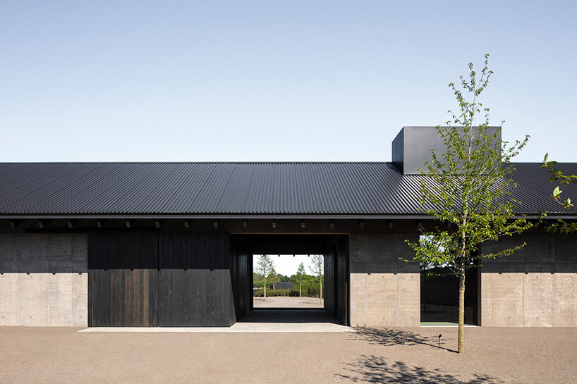 vincent van duysen's winery adds modern twist to traditional flemish farmhouse in belgium