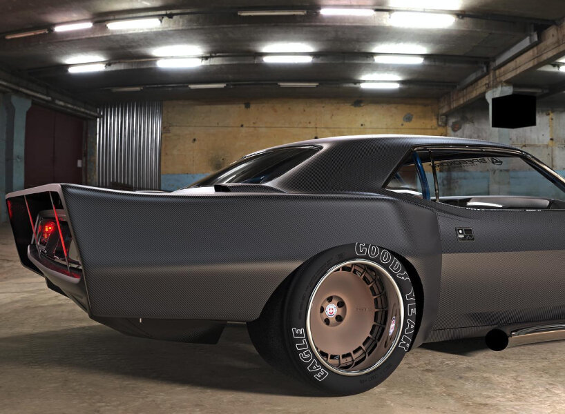 all carbon fiber concept IMSA AAGT cuda recalls glenn bunch’s 1974 dodge challenger