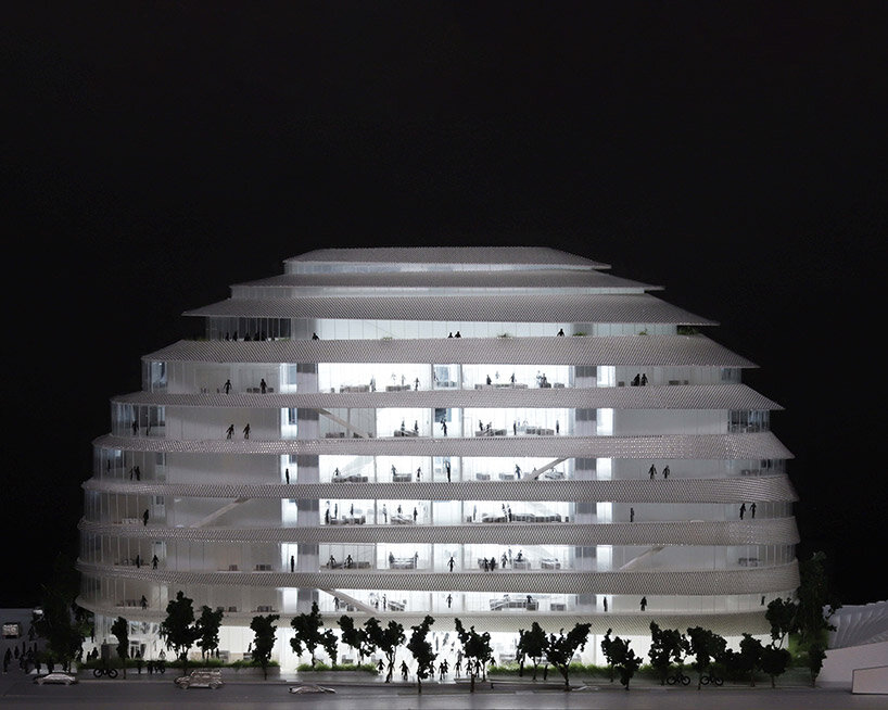 DPI Headquarters, physical model © OMA