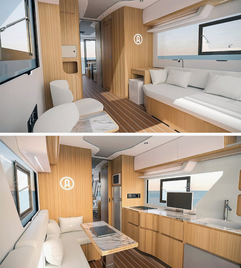 electric campervan-catamaran